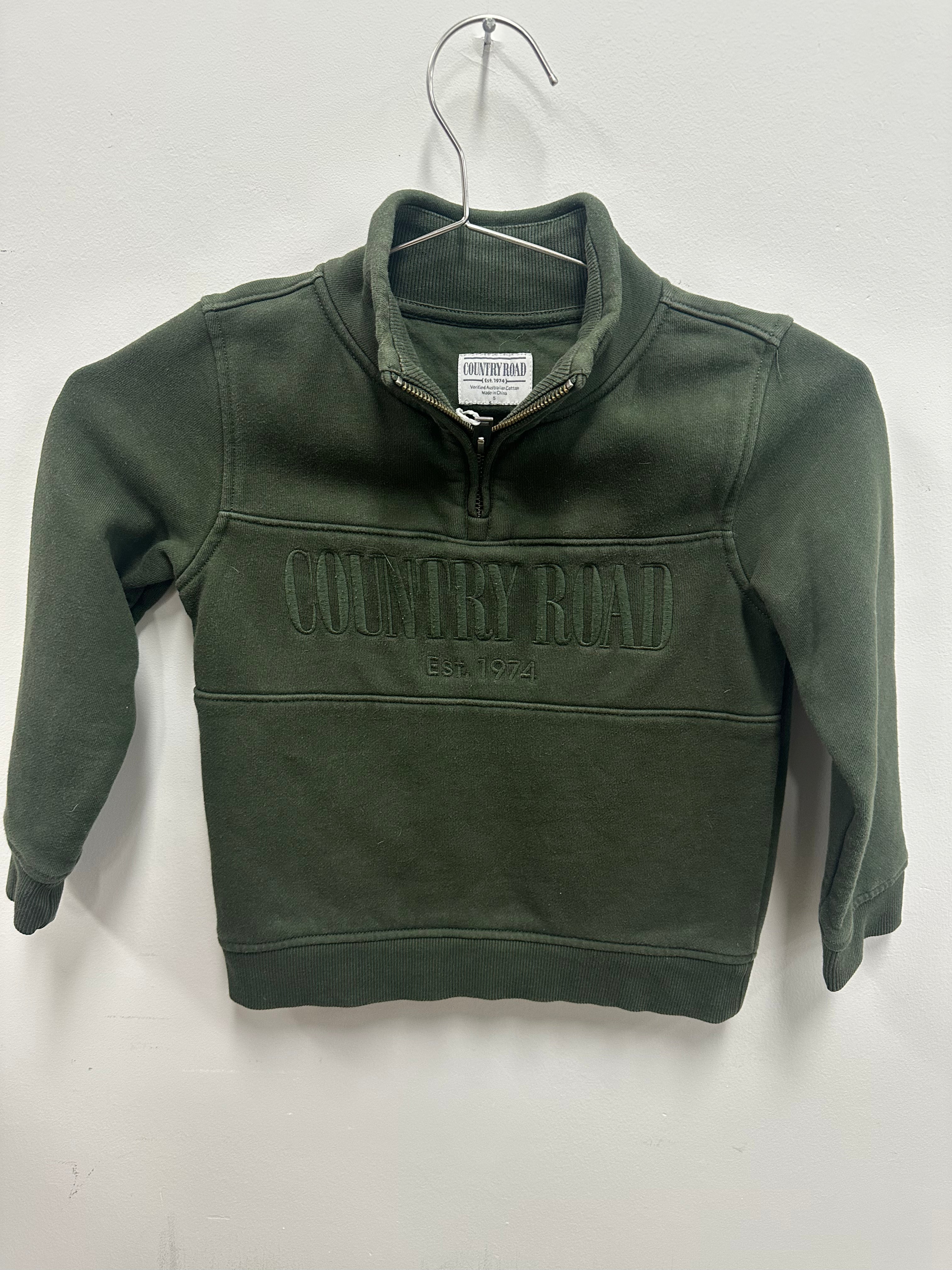 KIDS Country Road Green Jumper