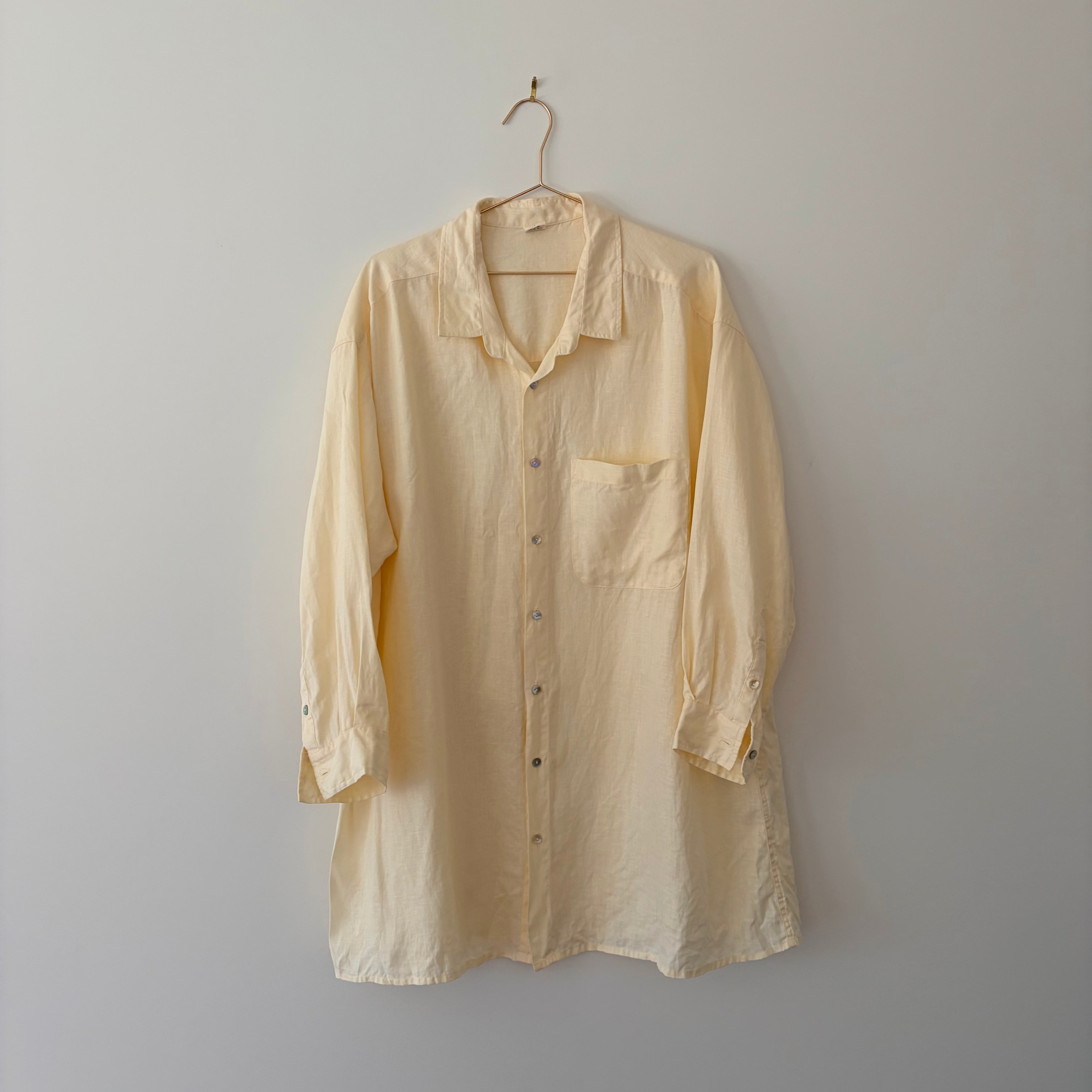Rove Shirt Dress, Lemon - L