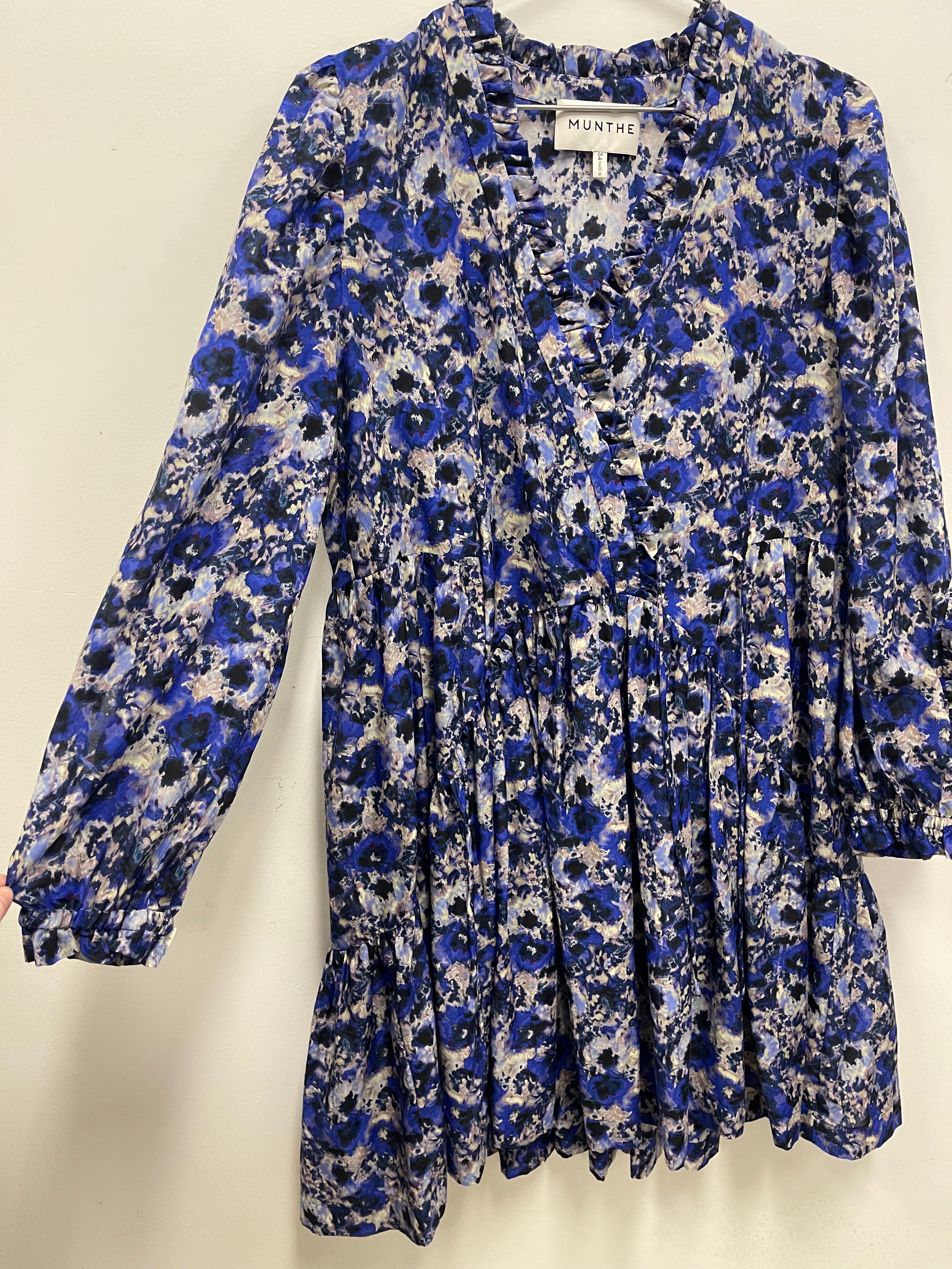 Munthe Derby Dress, Navy 34 (10-12)