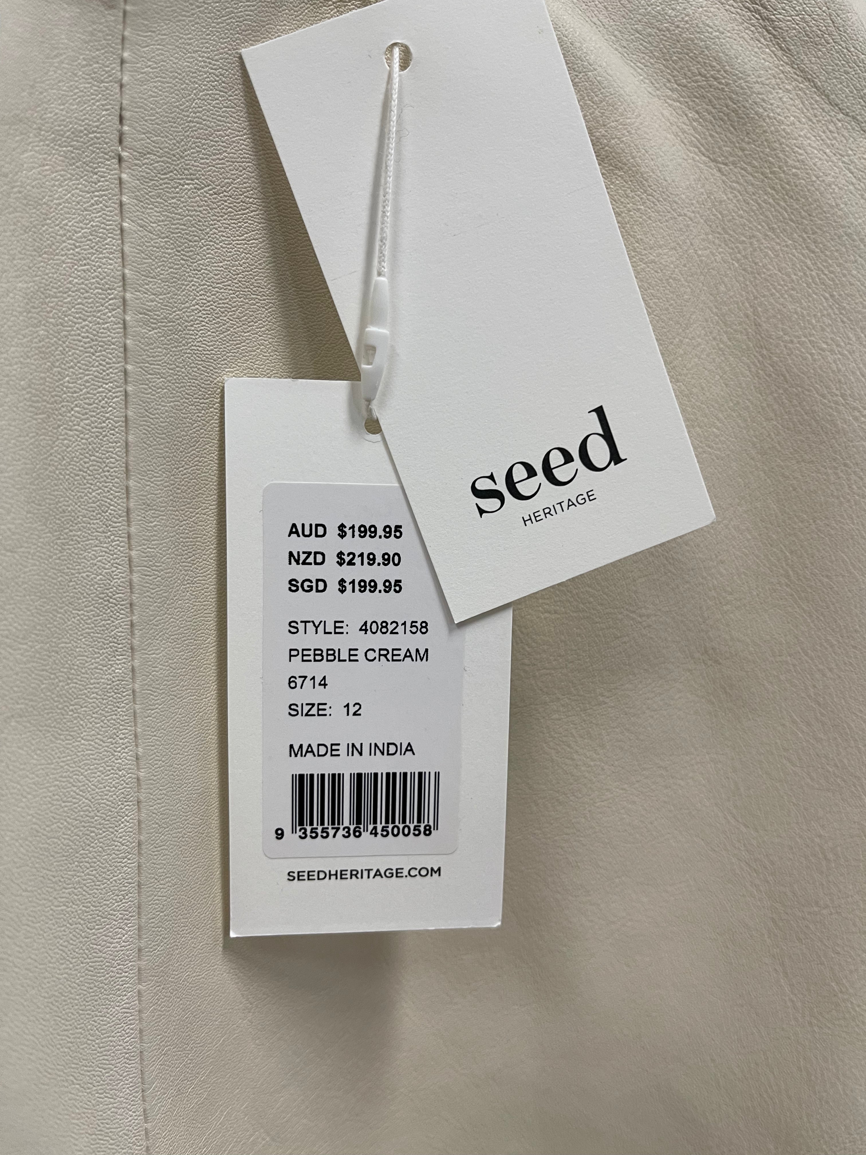 Seed Heritage Beige Leather Vest 12
