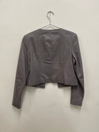 Cooper Street Grey Cropped Leather Jacket 10