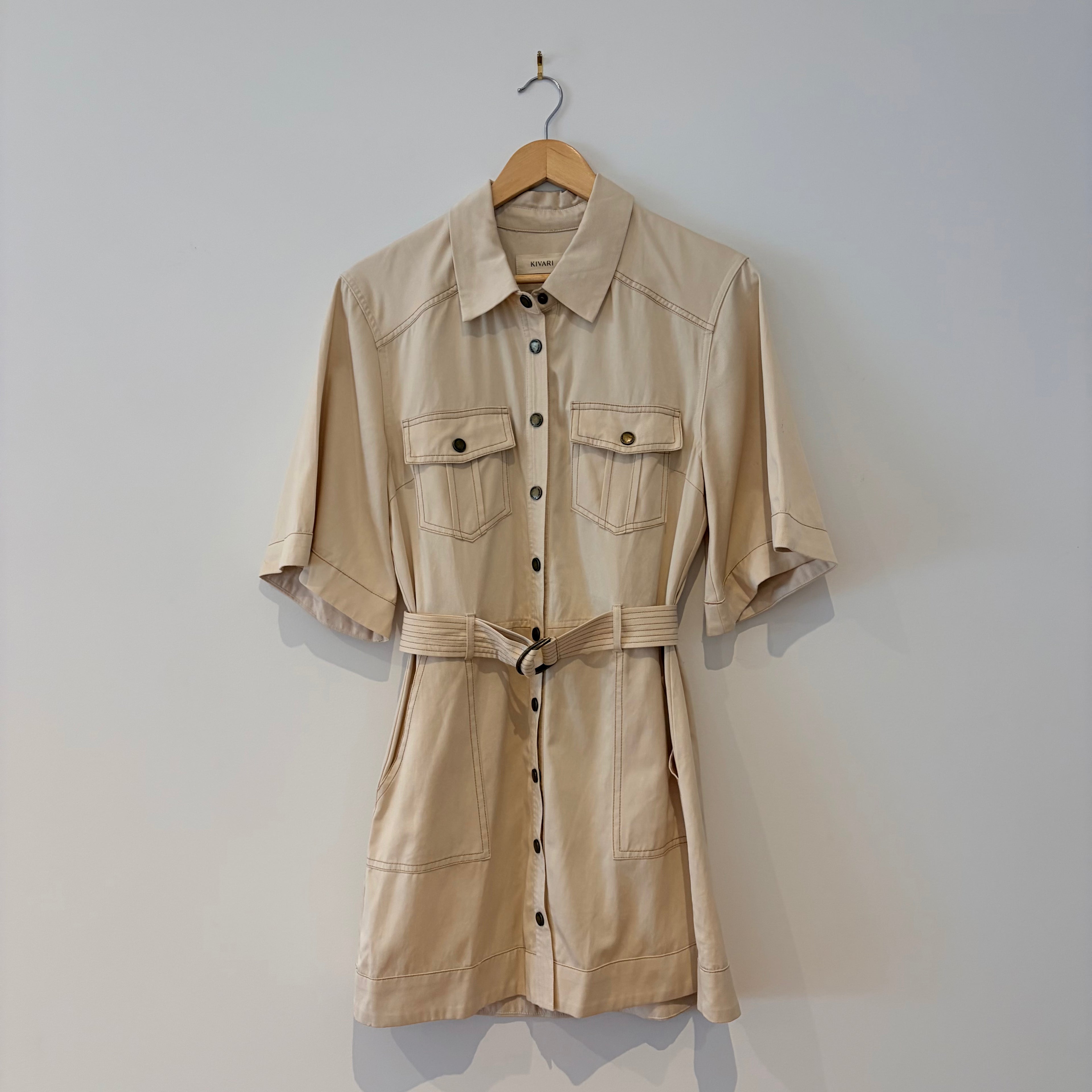 Kivari ECRU Shirt Dress - 6