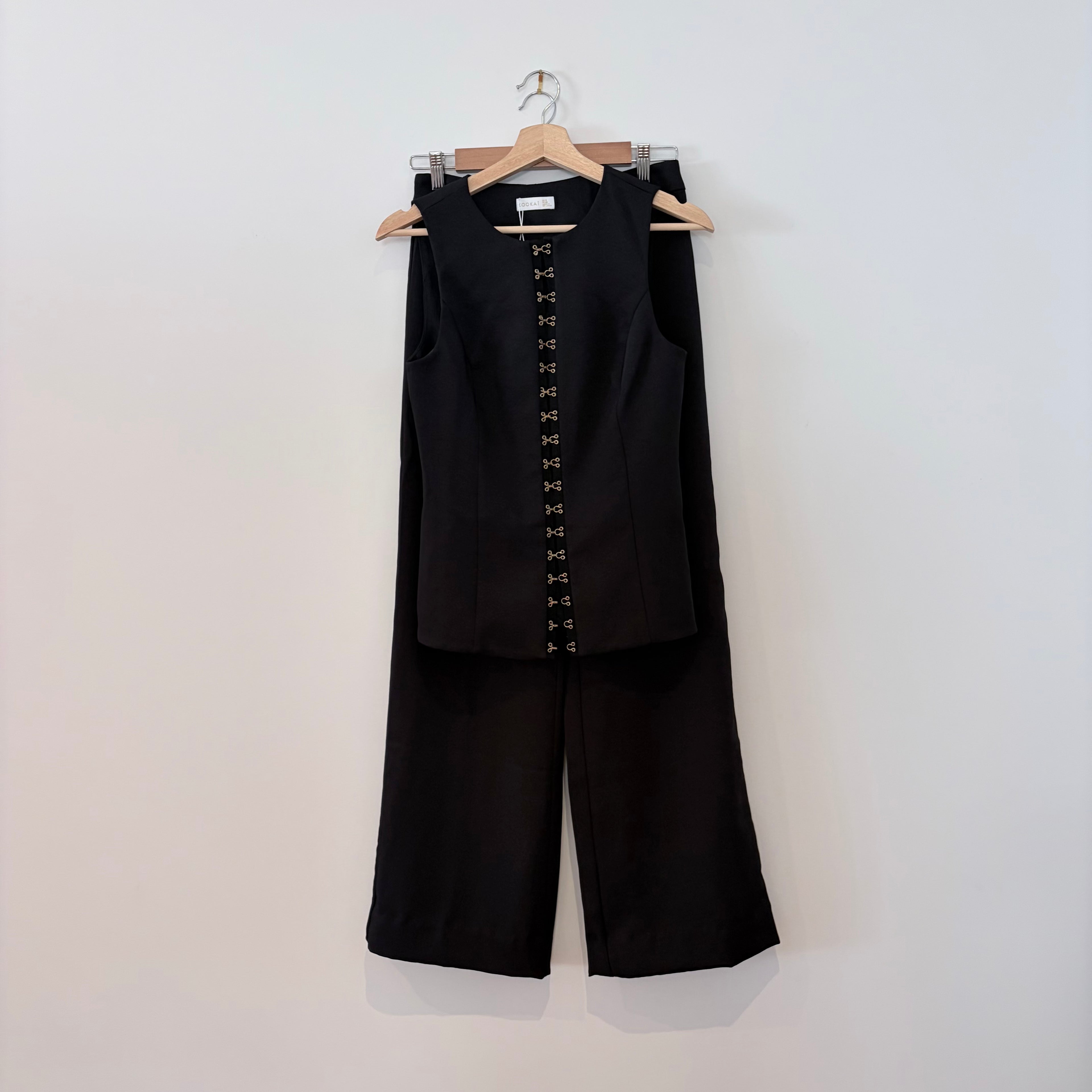 Kookai Black Pants and Singlet Set NWT- 8