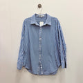 Alexandra Blue and White Striped Shirt - XL