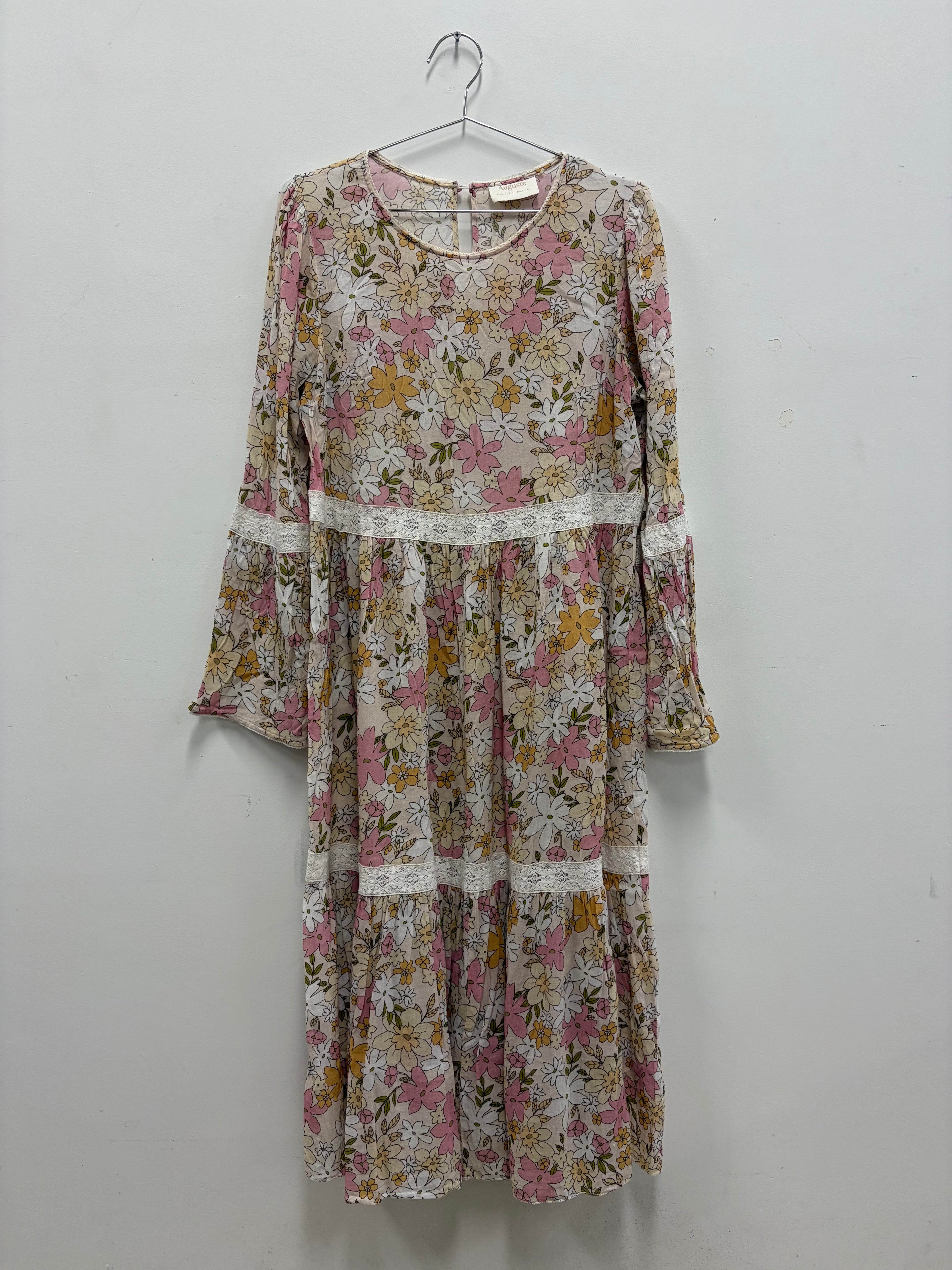 Auguste the Label Pink, Yellow and White Dress - 14