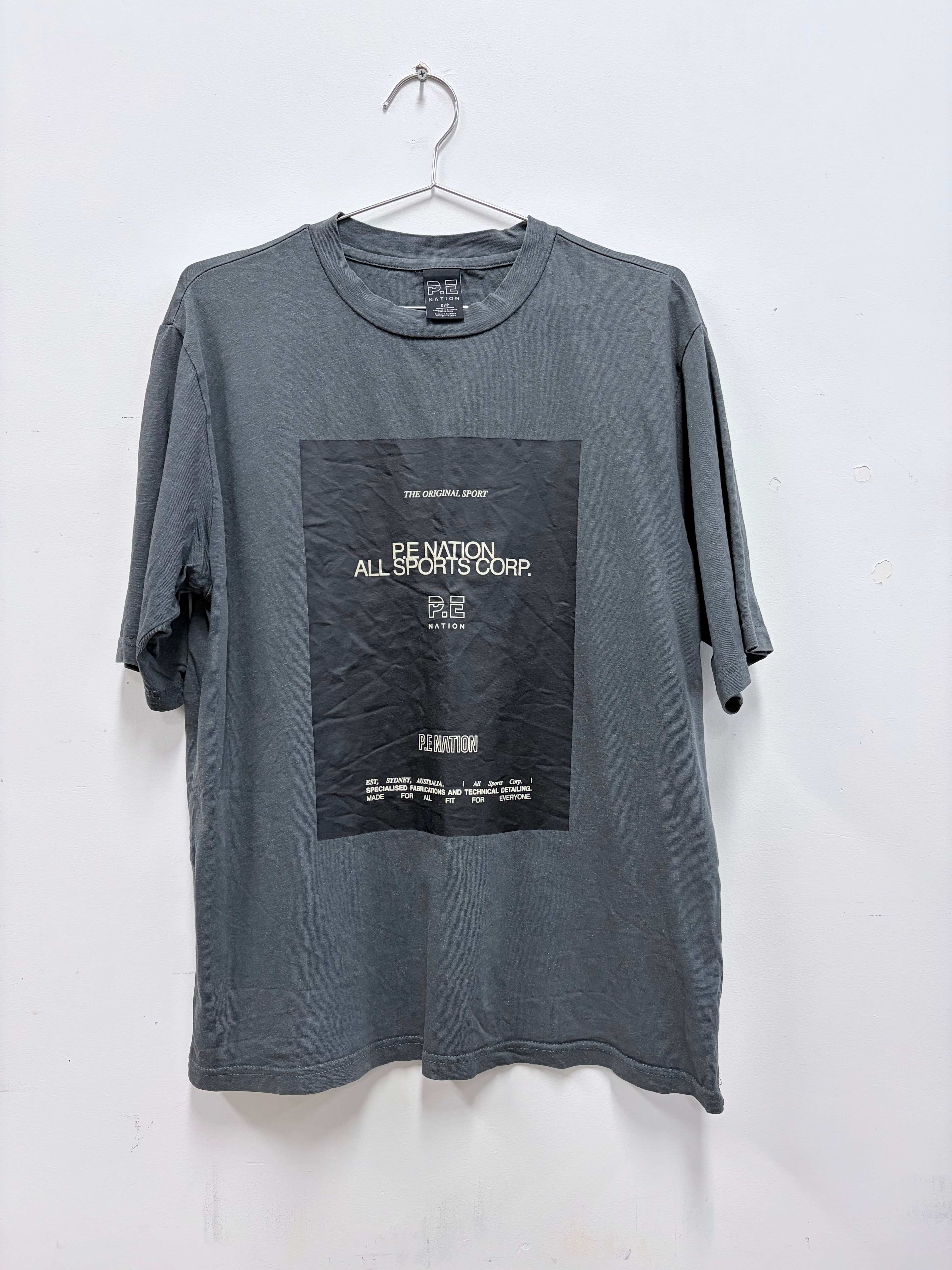 PE Nation Charcoal T'shirt - S