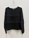 Asilio Black Pleat Top - M