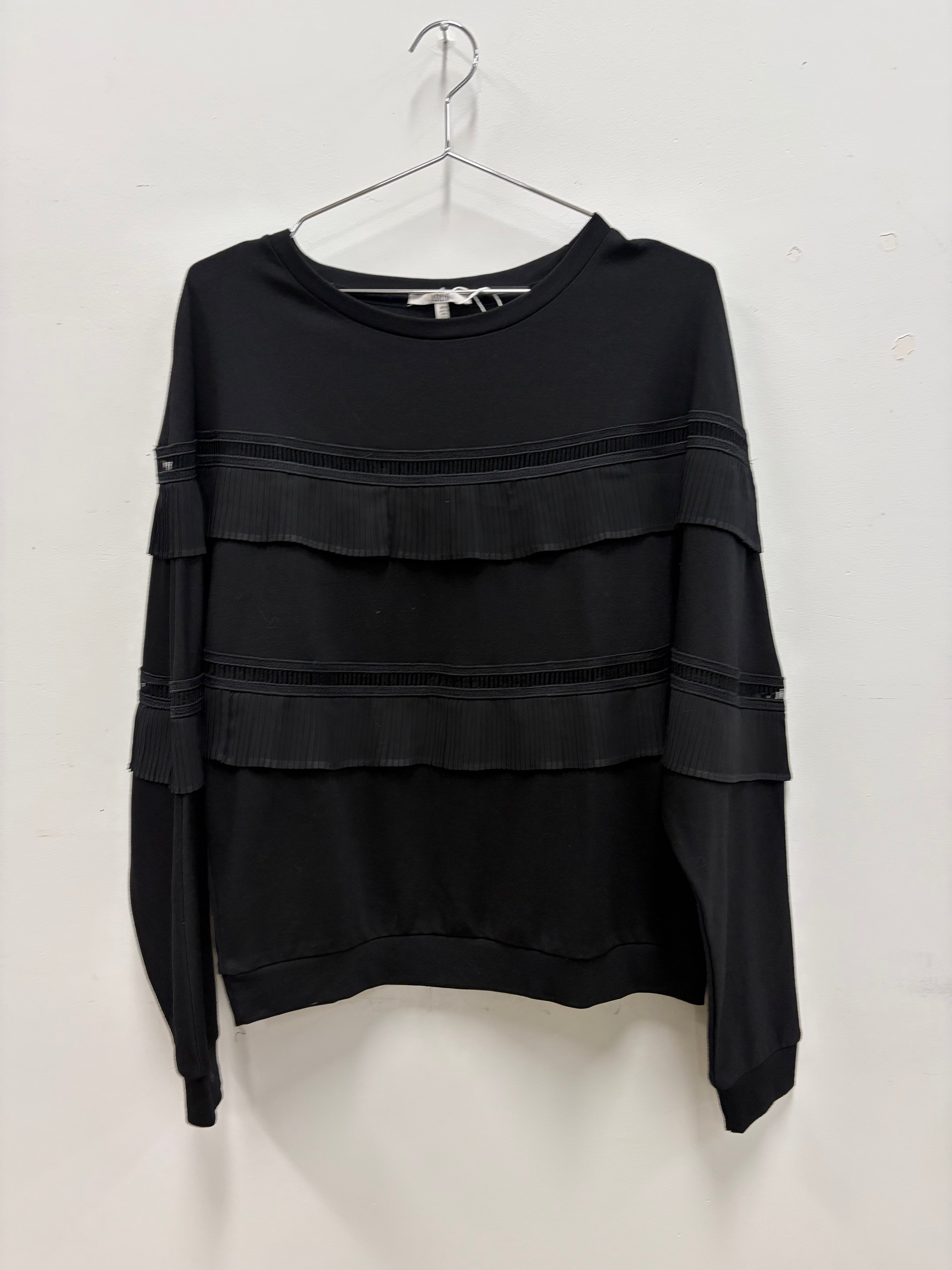 Asilio Black Pleat Top - M