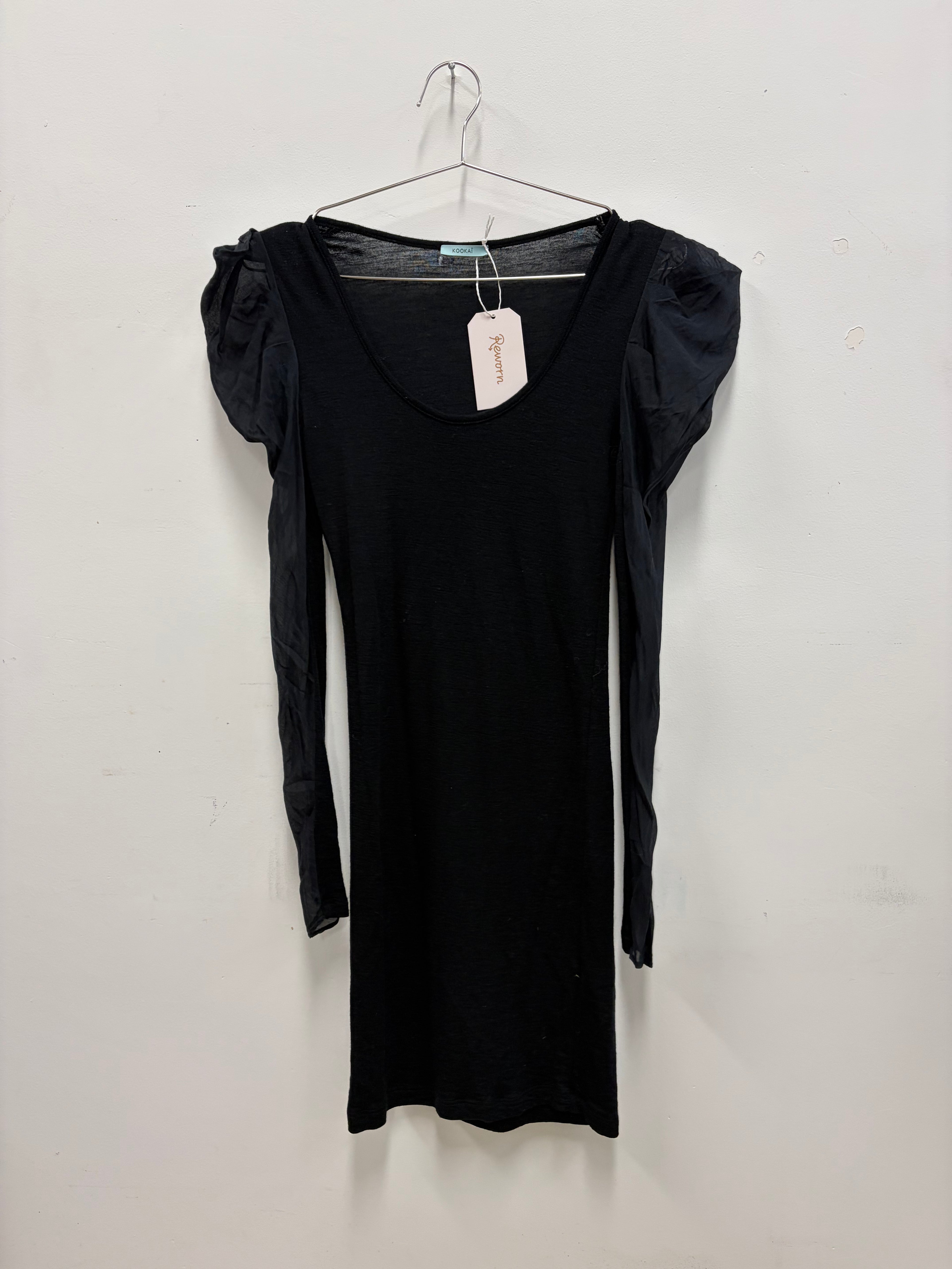 Kookai Black Long Sleeve Mini - XS