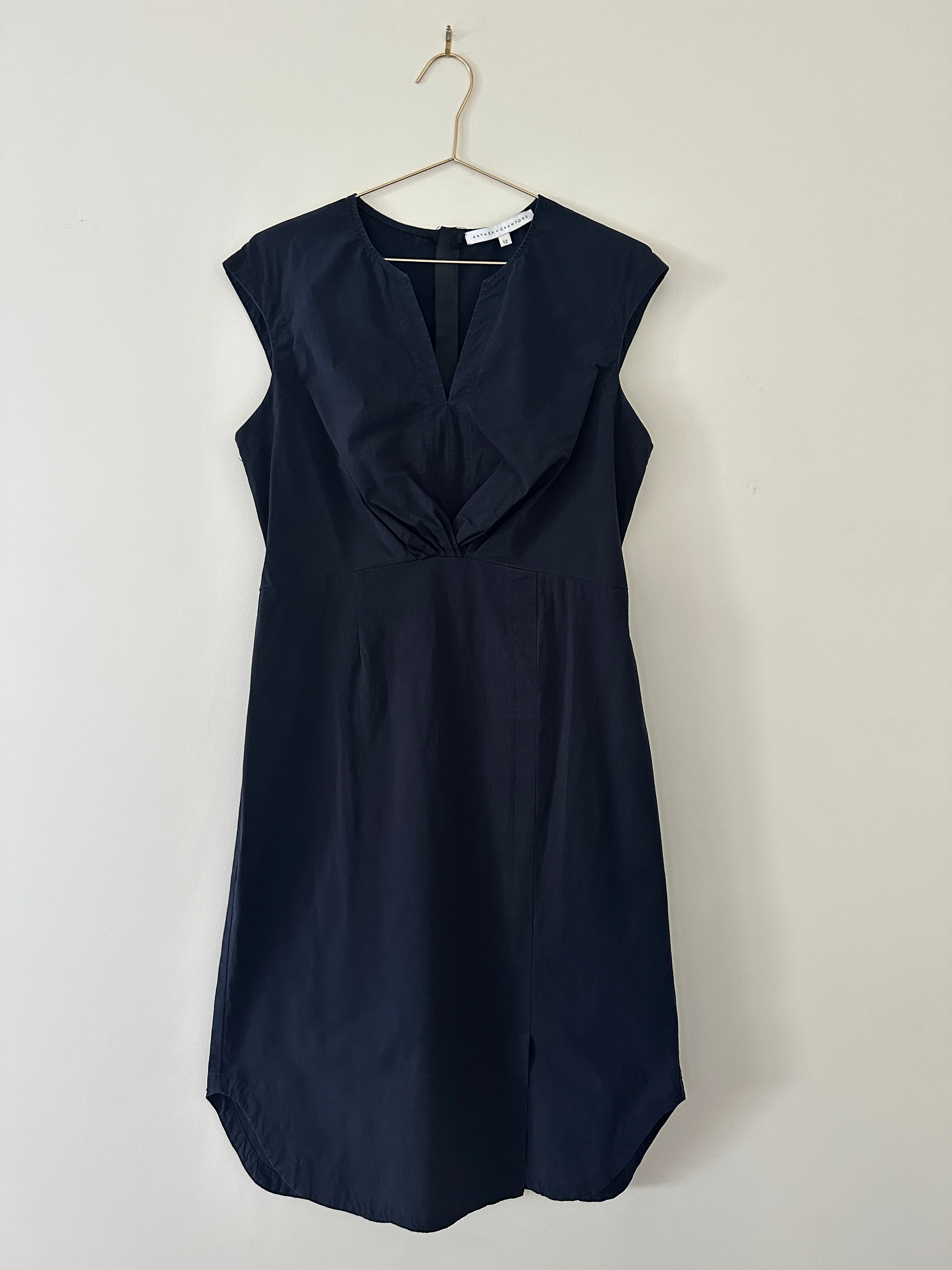 Anthea Crawford Sleeveless Dress Navy - 12