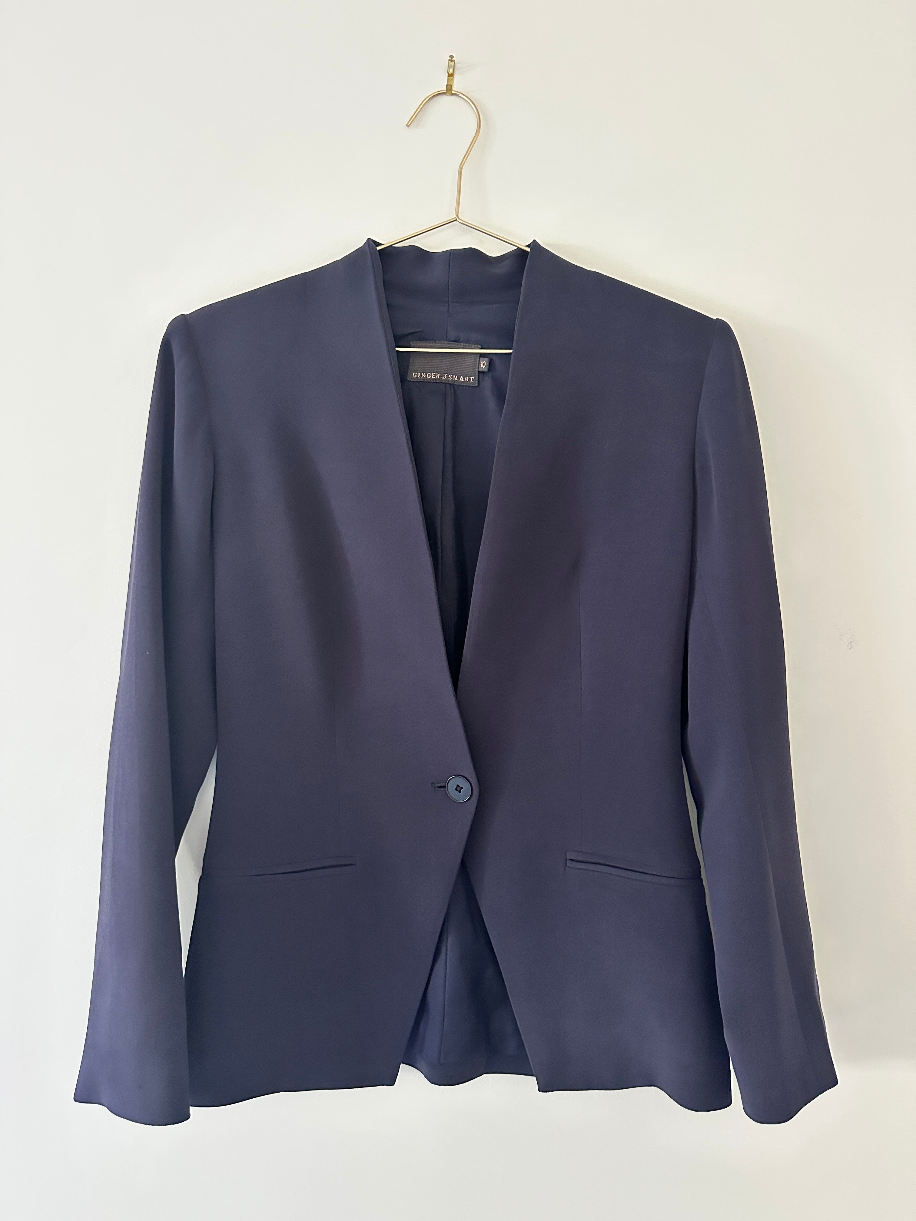 Ginger and Smart Navy Blazer - 10