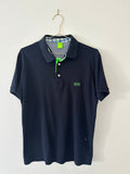 Hugo Boss Mens Slim Fit Polo - Green Trim - L