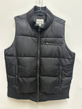 Country Road Black Satin Puffer Vest - XL