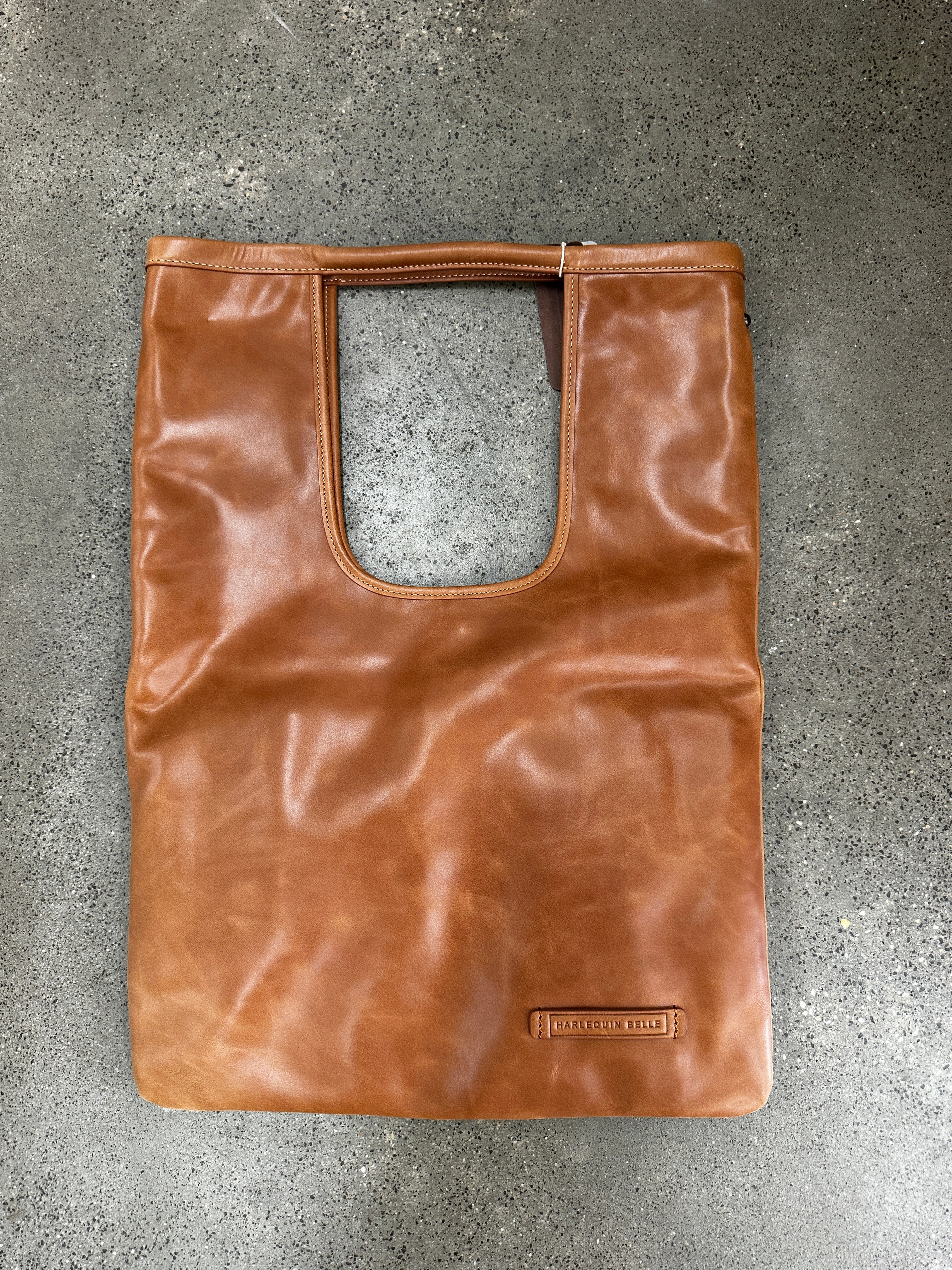 Harlequin Belle Origins Tan Leather Handbag (never used)