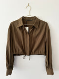 Zara cropped shirt jacket, tags on, S