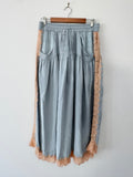 Flannel 100% Silk Maxi Skirt - 2