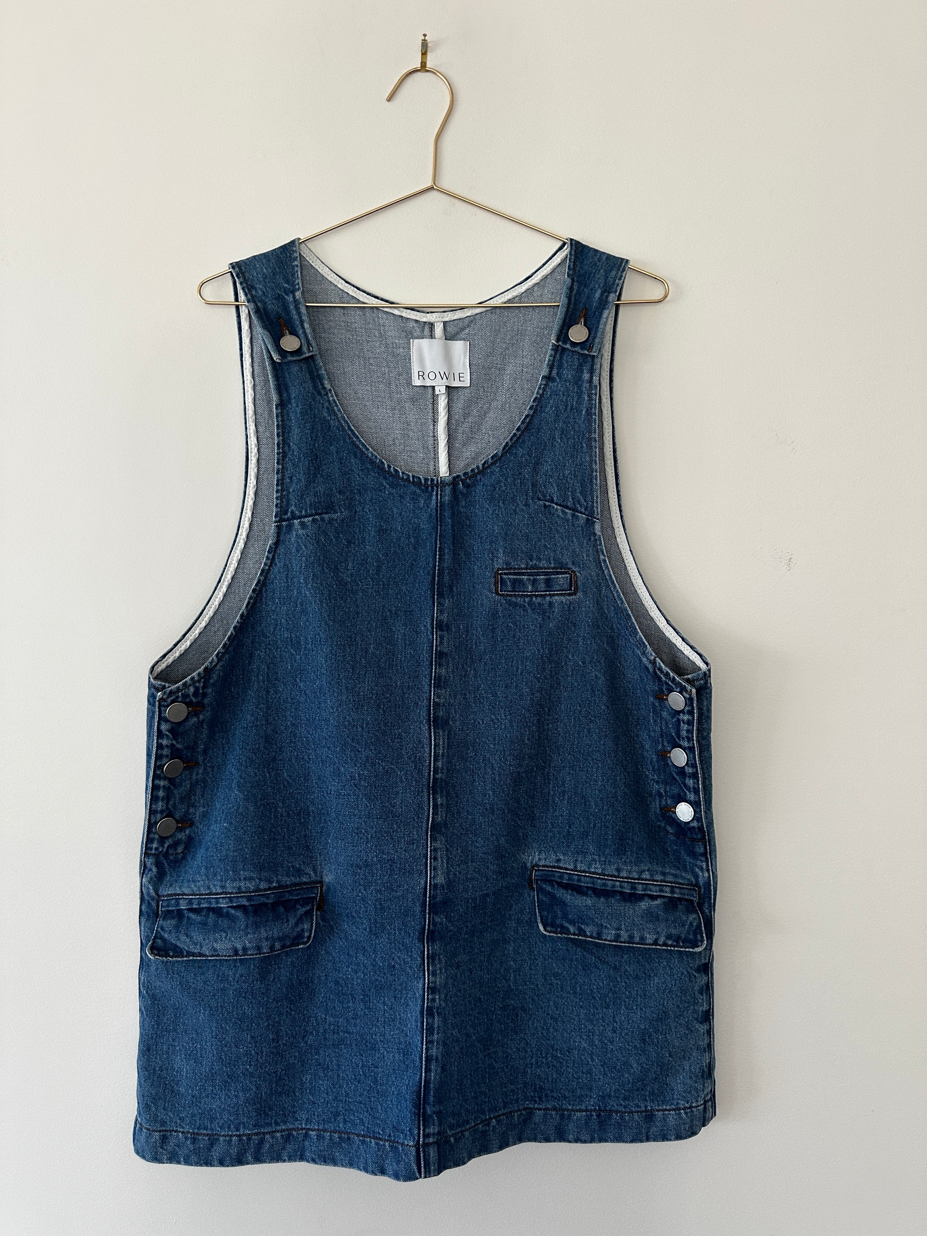 Rowie Denim Mini Dress - L