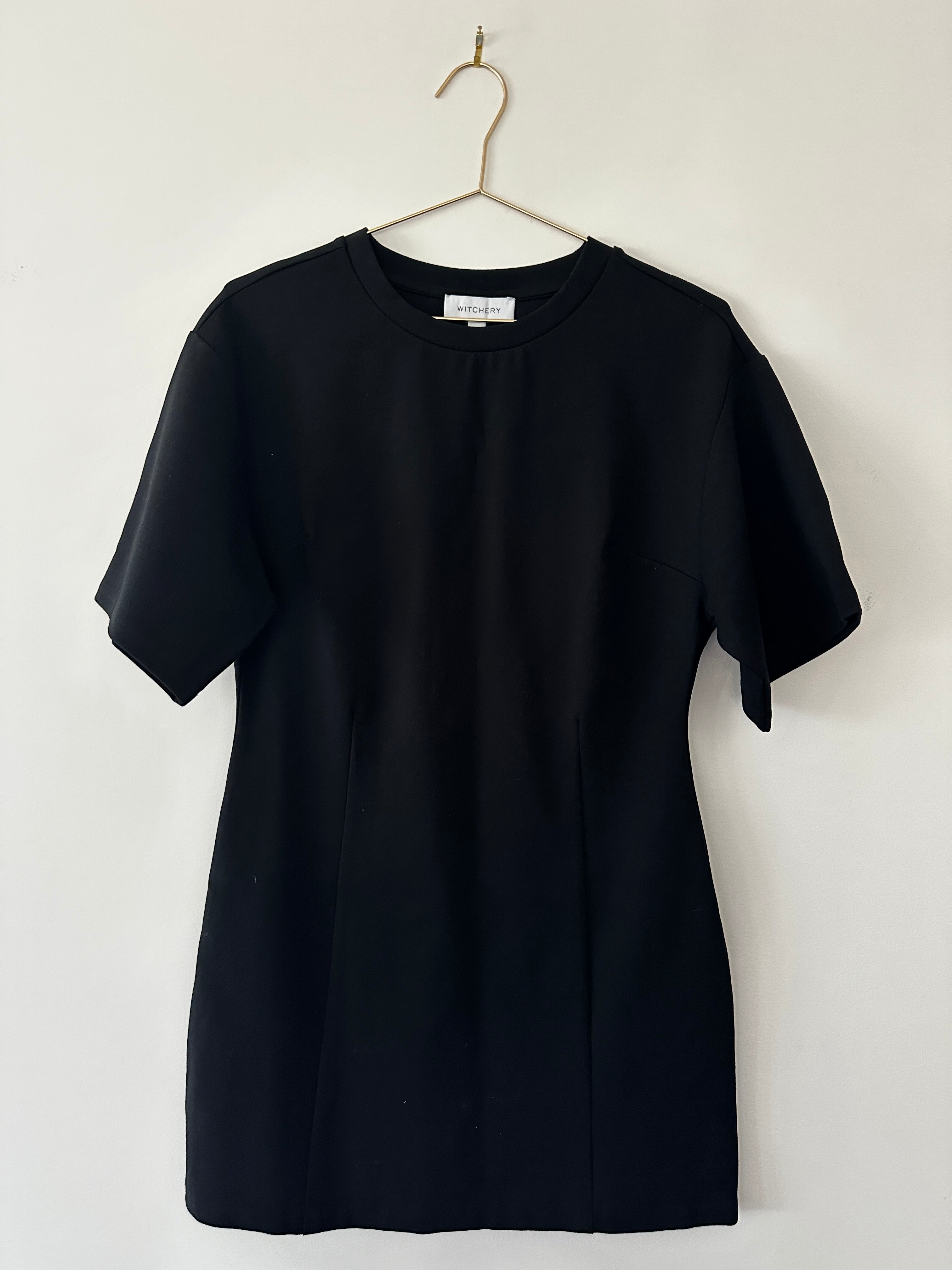 Witchery Black Mini Work Dress - S