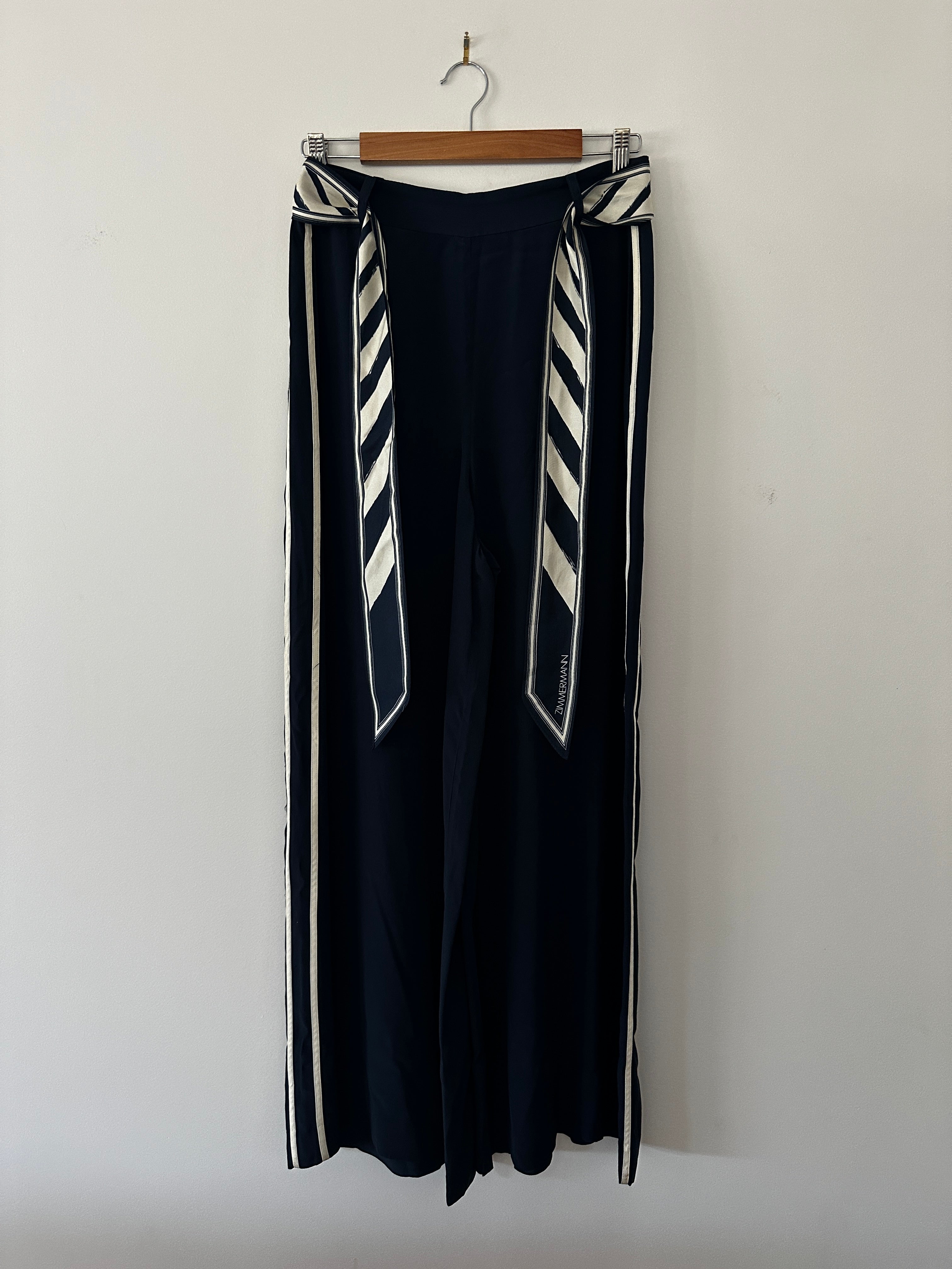 Zimmermann Navy Suit - Wide Leg Pants and Shirt - 1