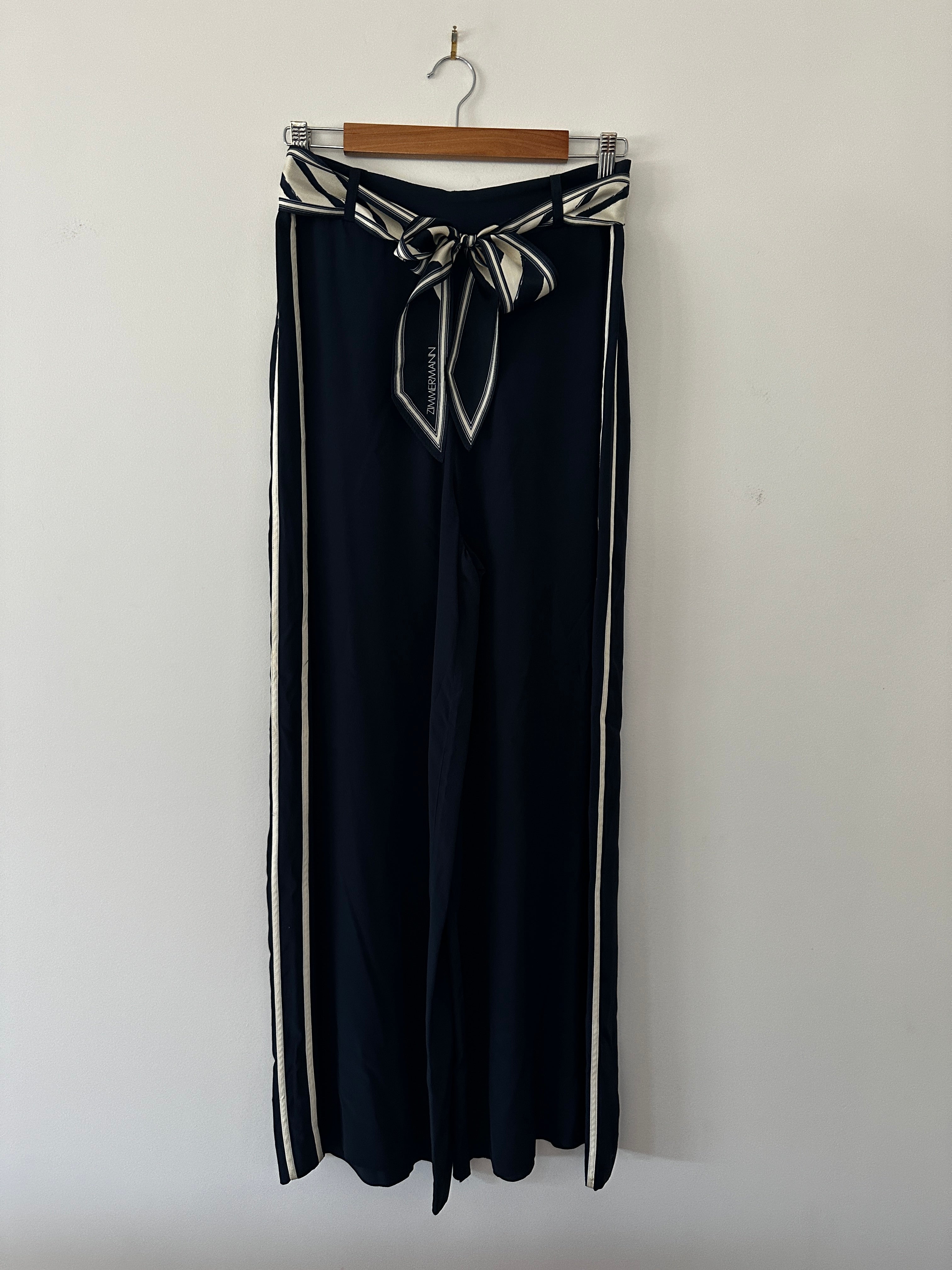 Zimmermann Navy Suit - Wide Leg Pants and Shirt - 1