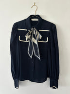 Zimmermann Navy Suit - Wide Leg Pants and Shirt - 1