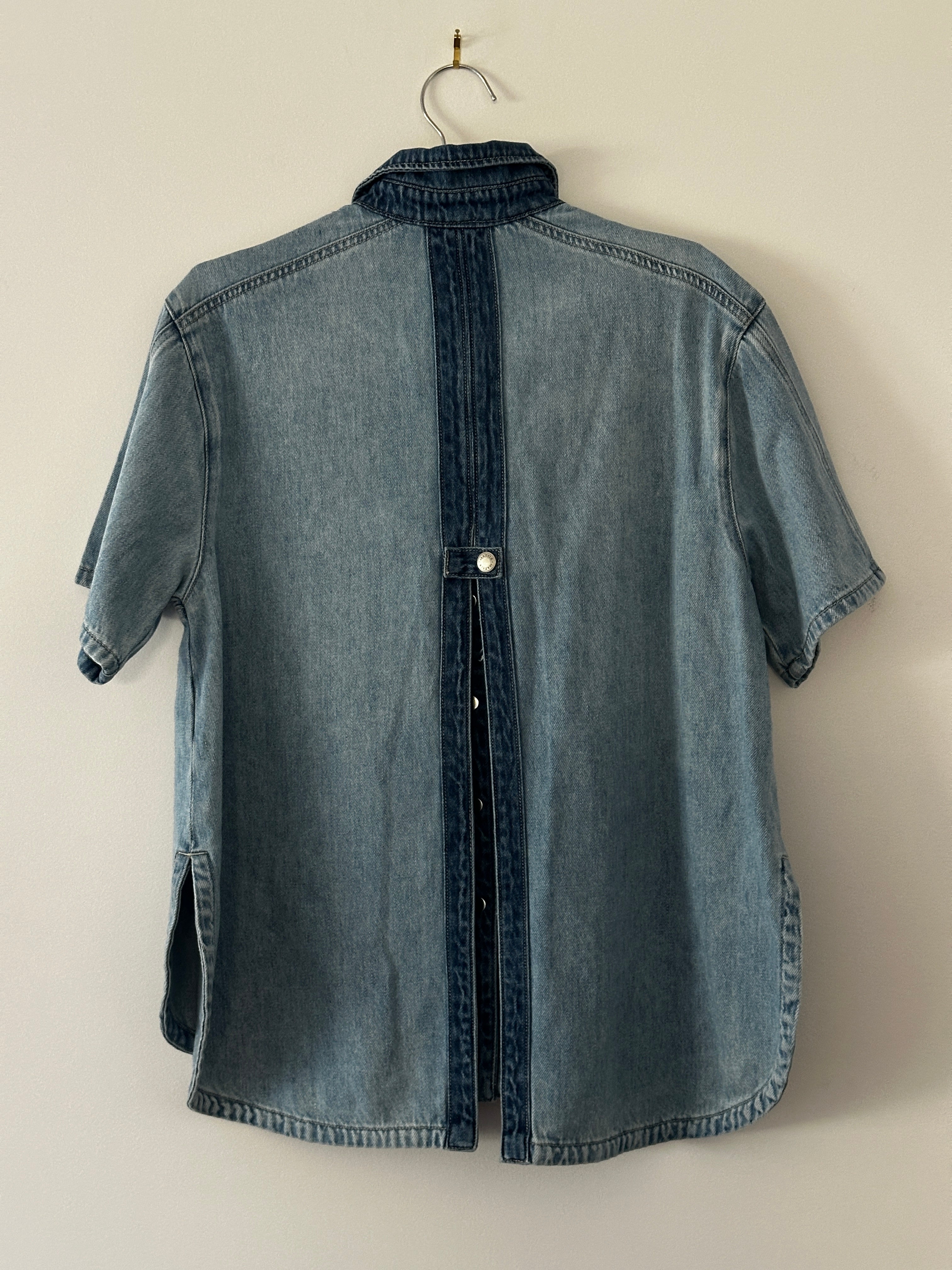Mattir Denim Shacket with Back Opening - 10