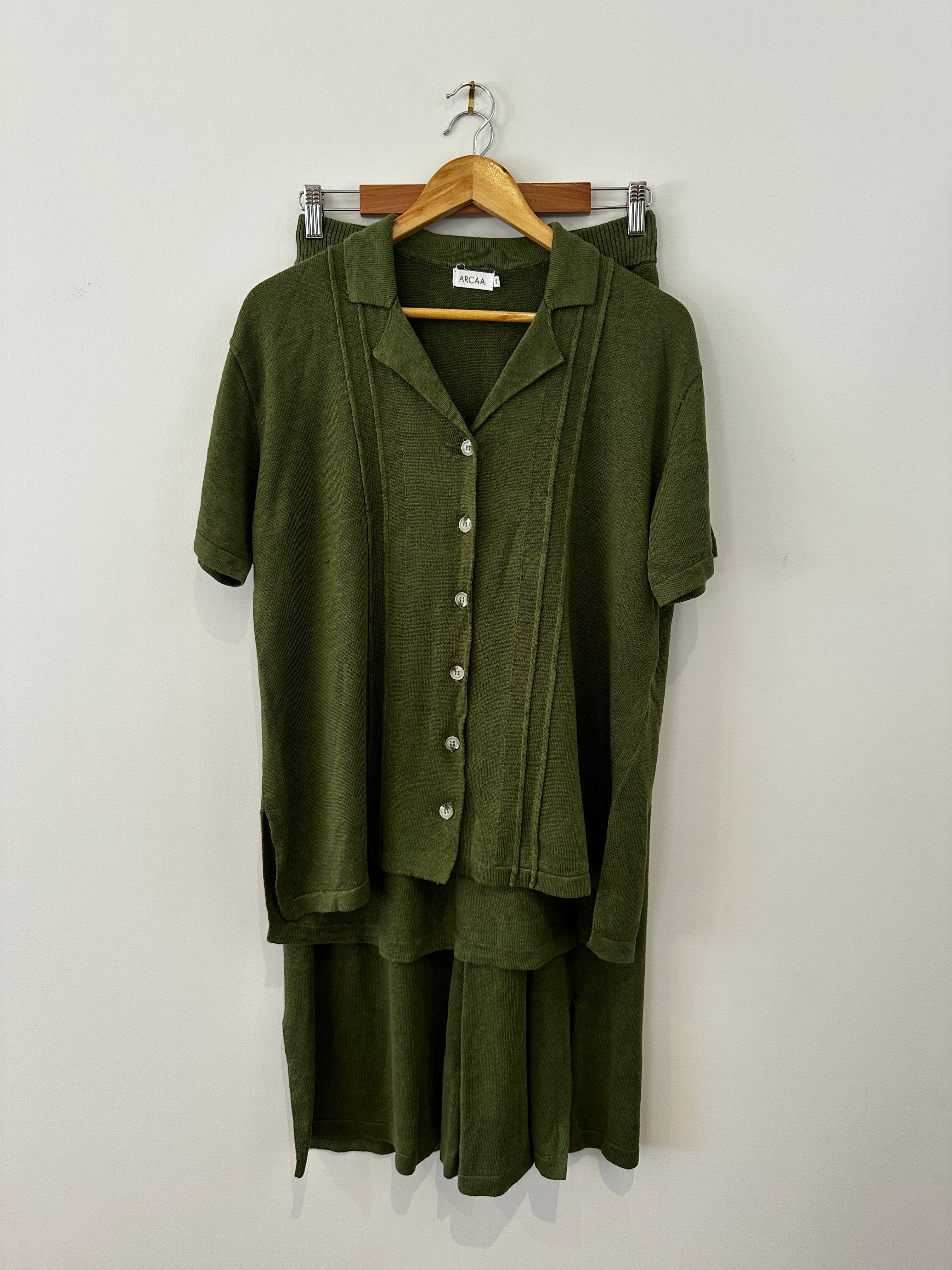 Arcaa Green Knit Pants - M