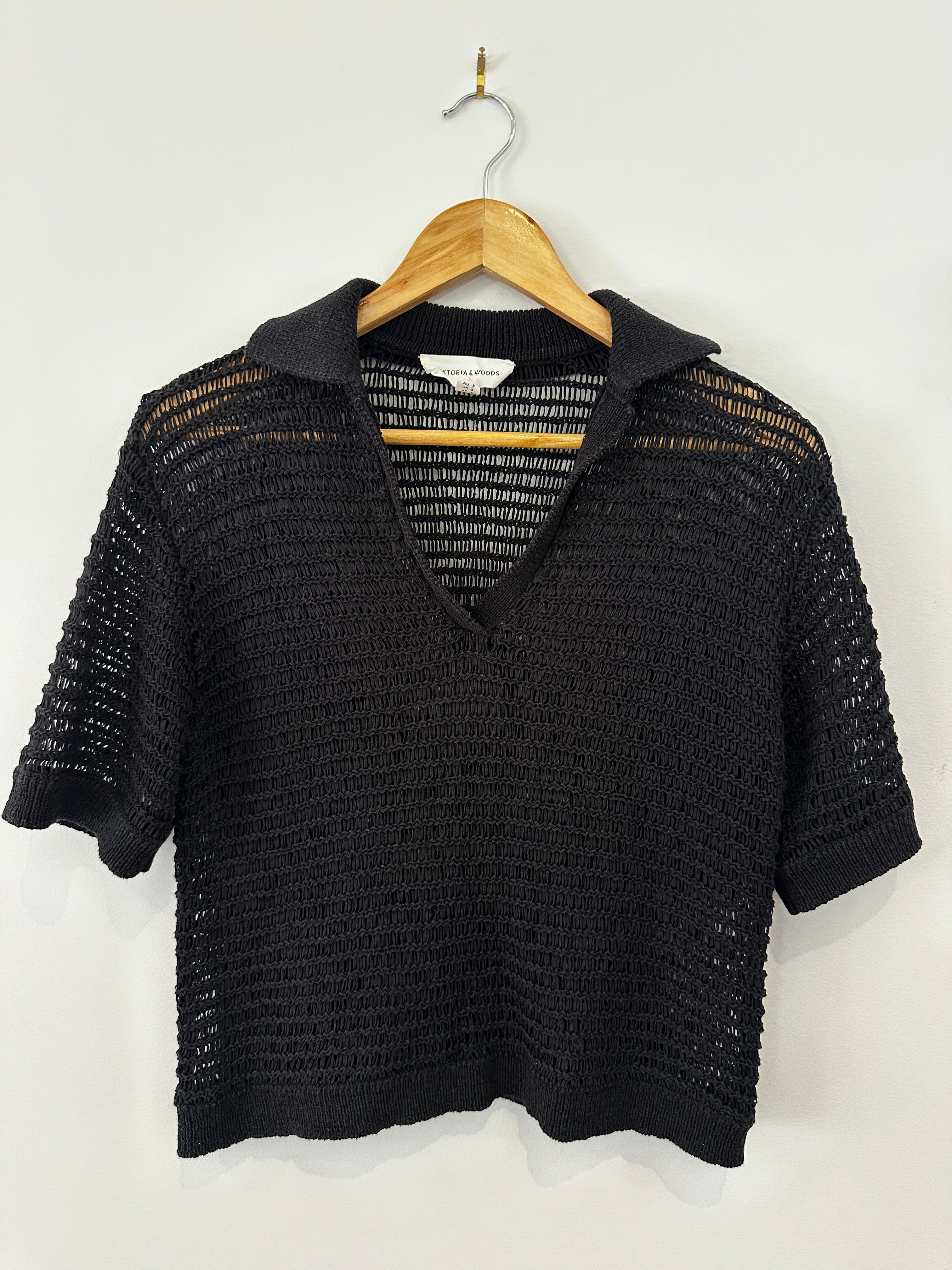 Viktoria & Woods - Black crochet Shirt - 8