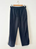 Wichery Black Pants with Beige Stripe - XS