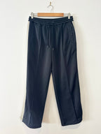 Wichery Black Pants with Beige Stripe - XS