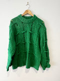 Camilla and Marc Lune Cable Knit Crew Emerald - S