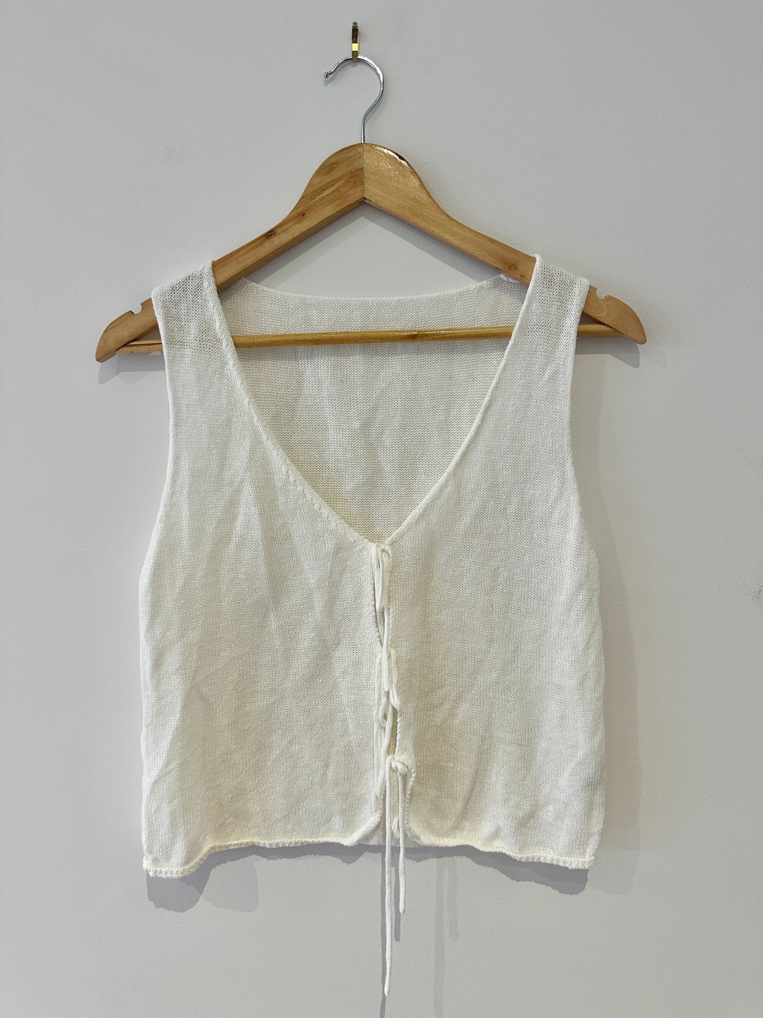 Arcaa Linen Tie Up Knit - XS