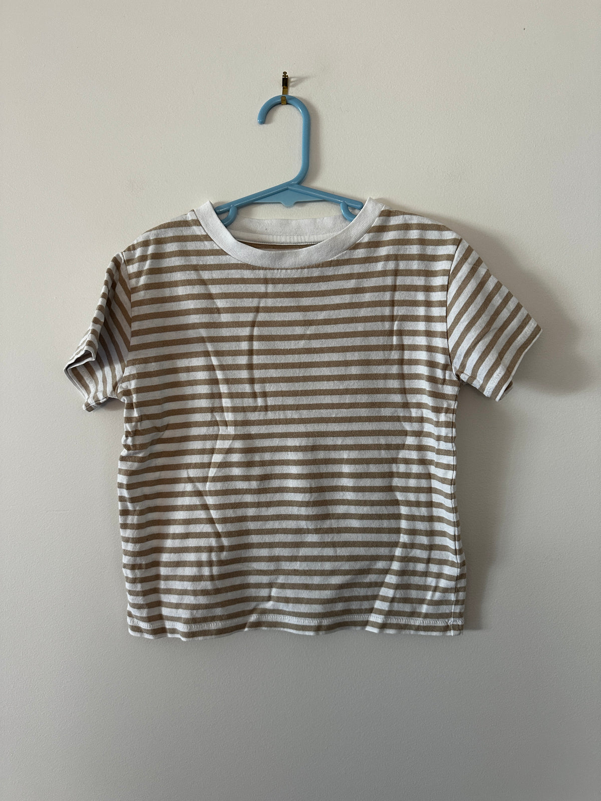 Assembly Label Beige/White Stripe Tee - Kids 4