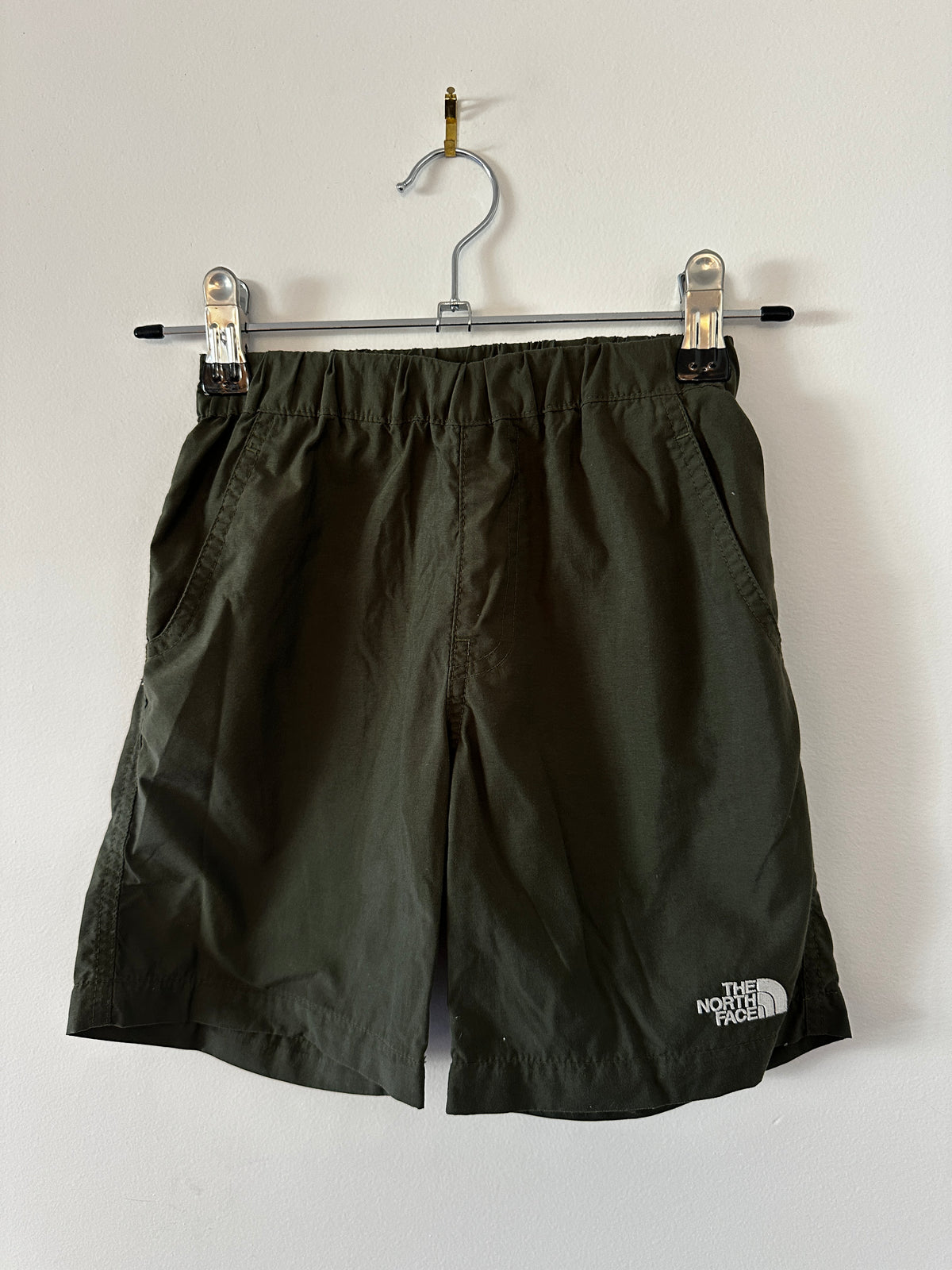North Face Logo Green Short - Kids 100cm