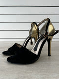 Leona Edmiston Suede and Gold Heels - 38