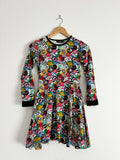 Rock Your Kid Skater Print Dress - Kids 12