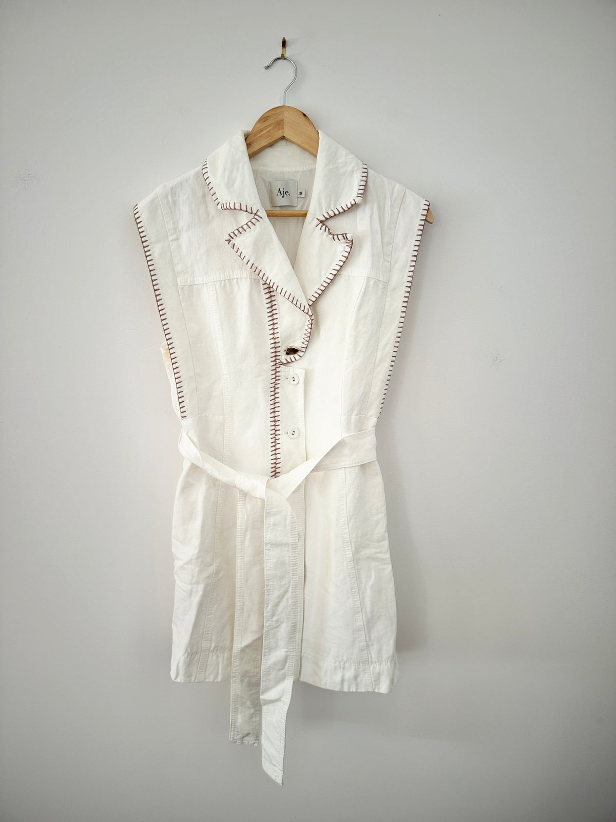 Aje Linen Shirt Dress - 150