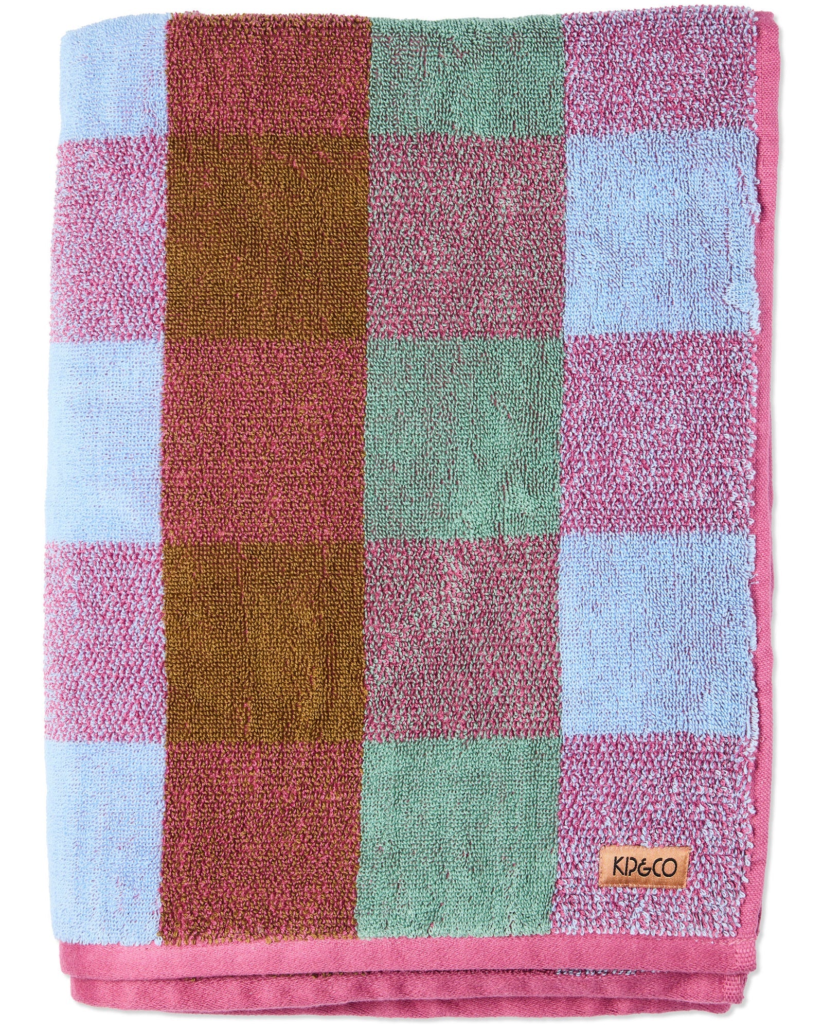 BONDI TARTAN TERRY BATH TOWEL