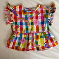 Kids Gorman Floral Check Top - 5-6