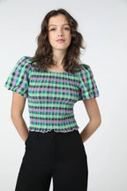 Princess Highway Shirred Blouse - 8