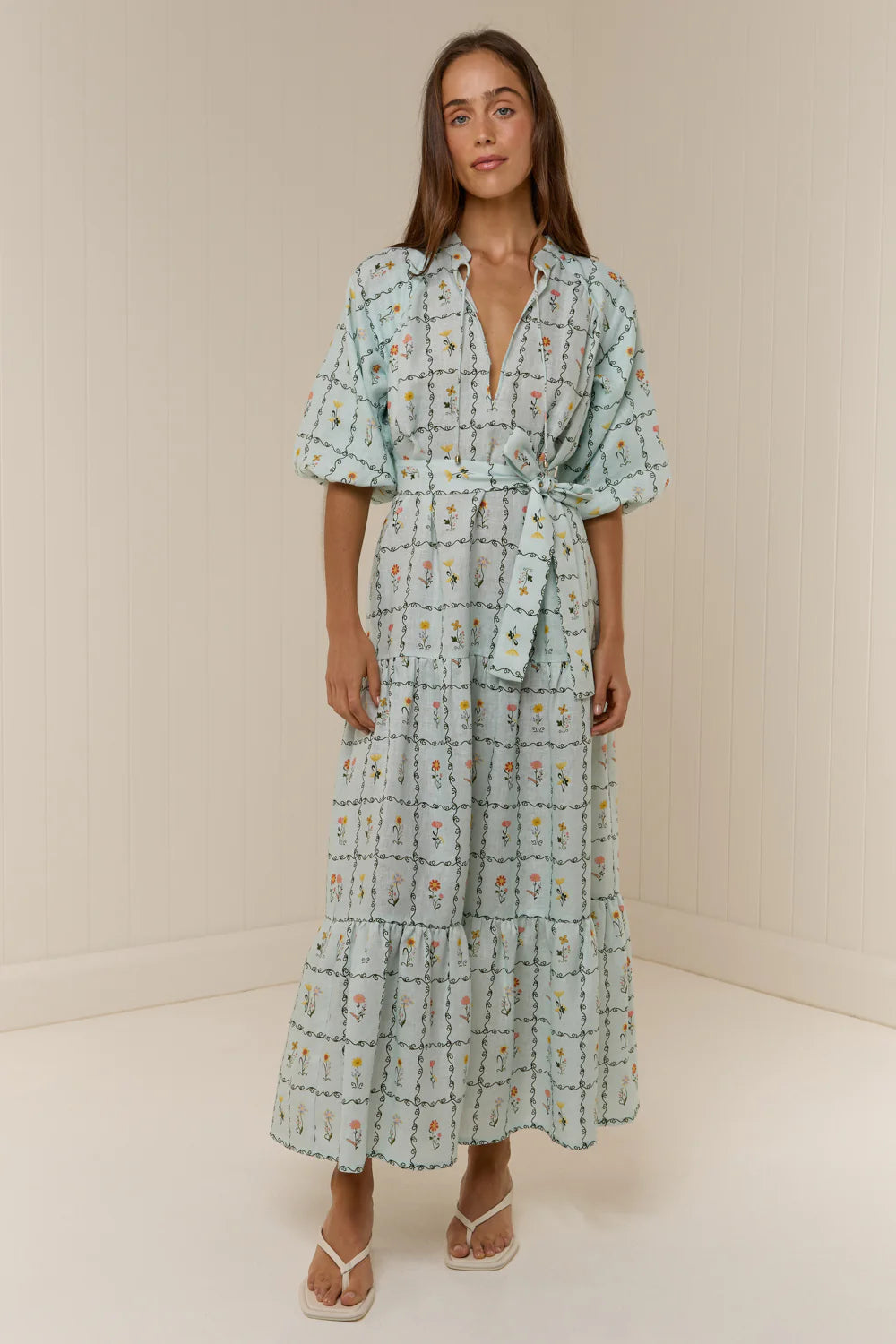 Dutton Dress Calypso Tile