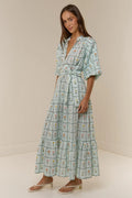 Dutton Dress Calypso Tile