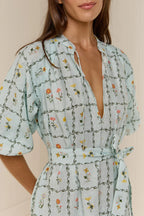 Dutton Dress Calypso Tile