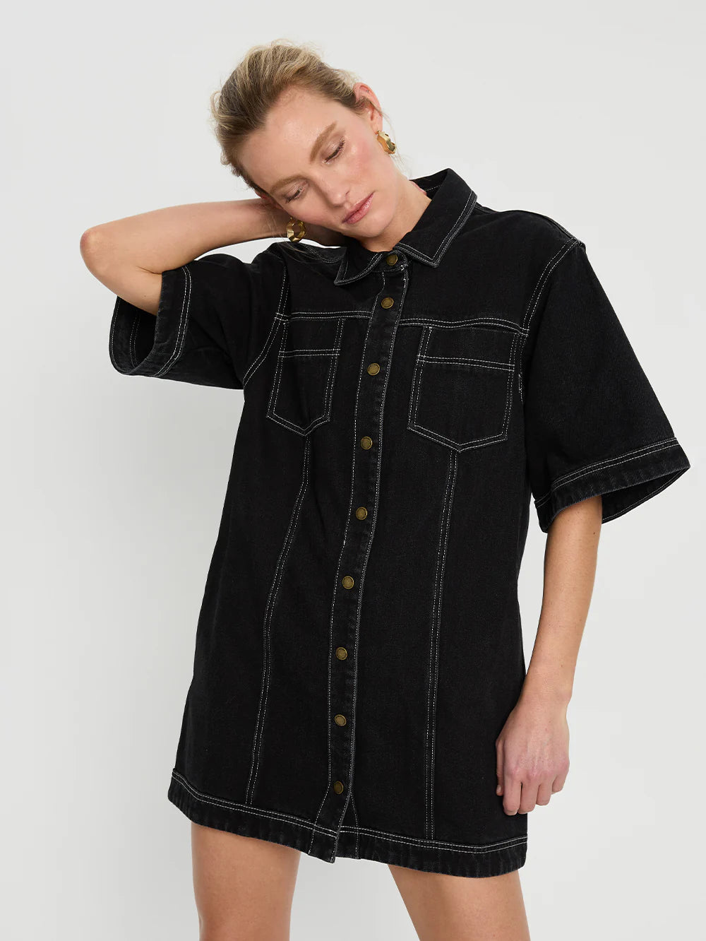Kivari Rowyn Denim Shirt Dress 16