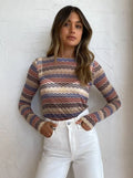 Sir Zuri Long Sleeve Top In Print rrp $280