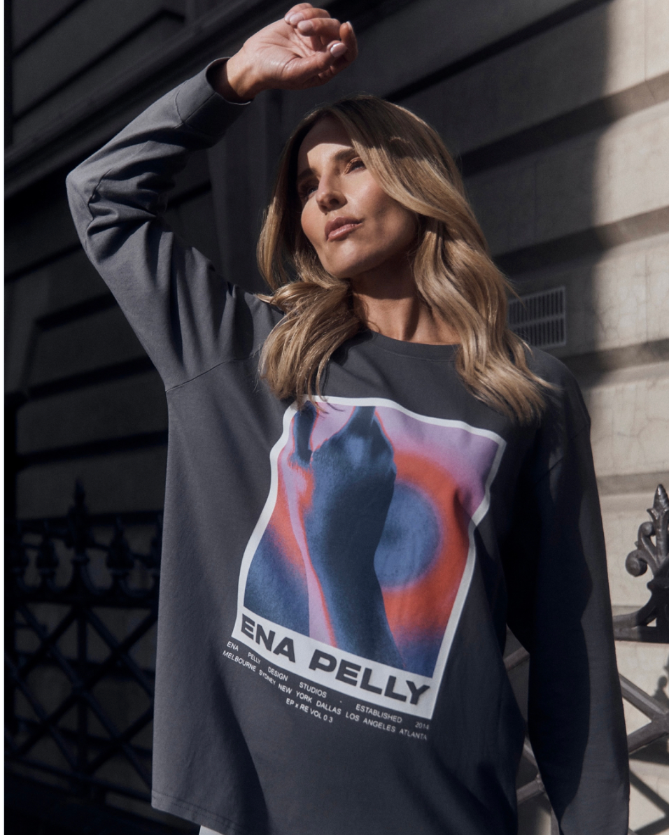 Ena Pelly Grey Long Sleeve T'shirt - 12