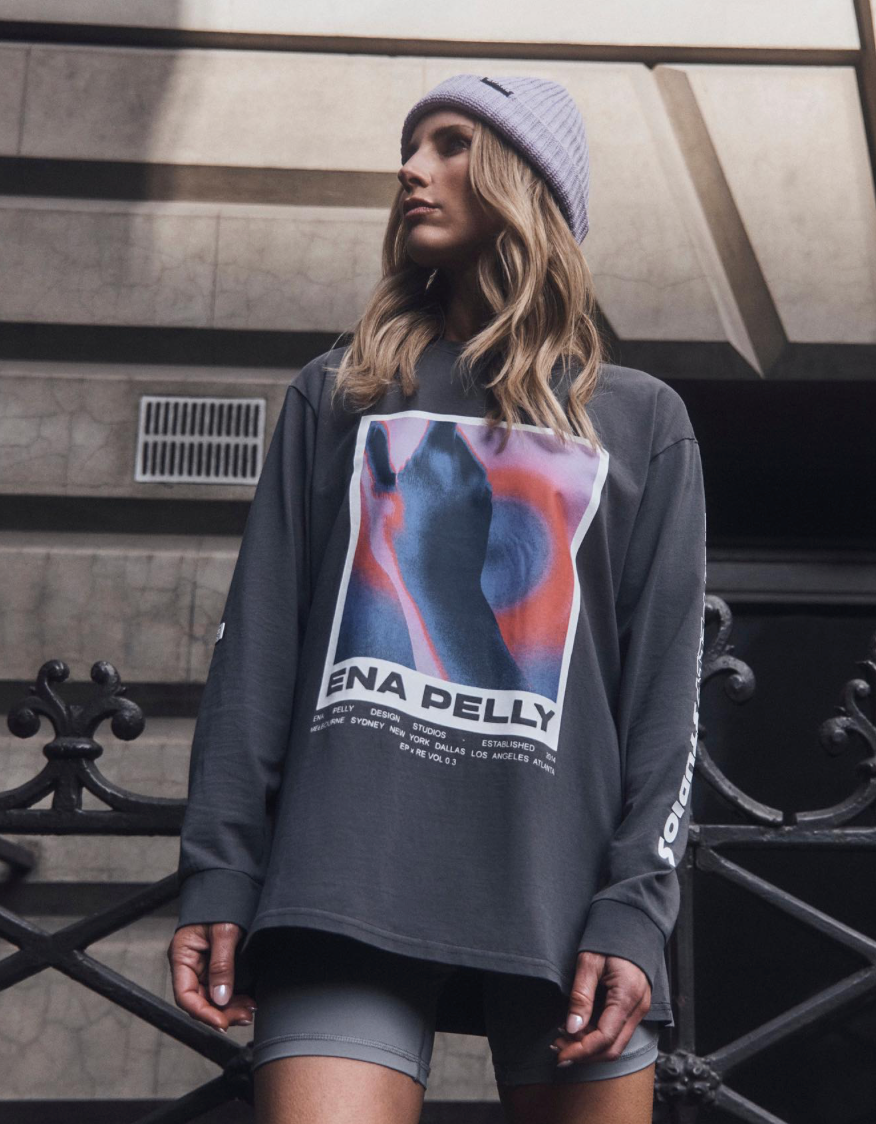 Ena Pelly Grey Long Sleeve T'shirt - 12