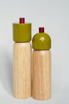 New! Salt & Pepper Grinder - Olive & Red: Medium