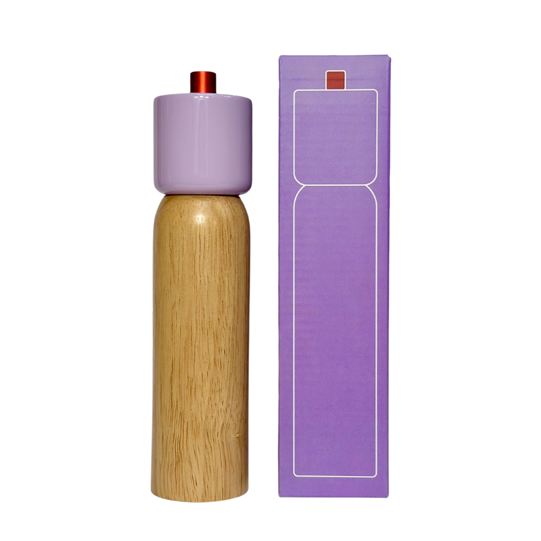 Salt & Pepper Grinder - Lilac & Red: Medium