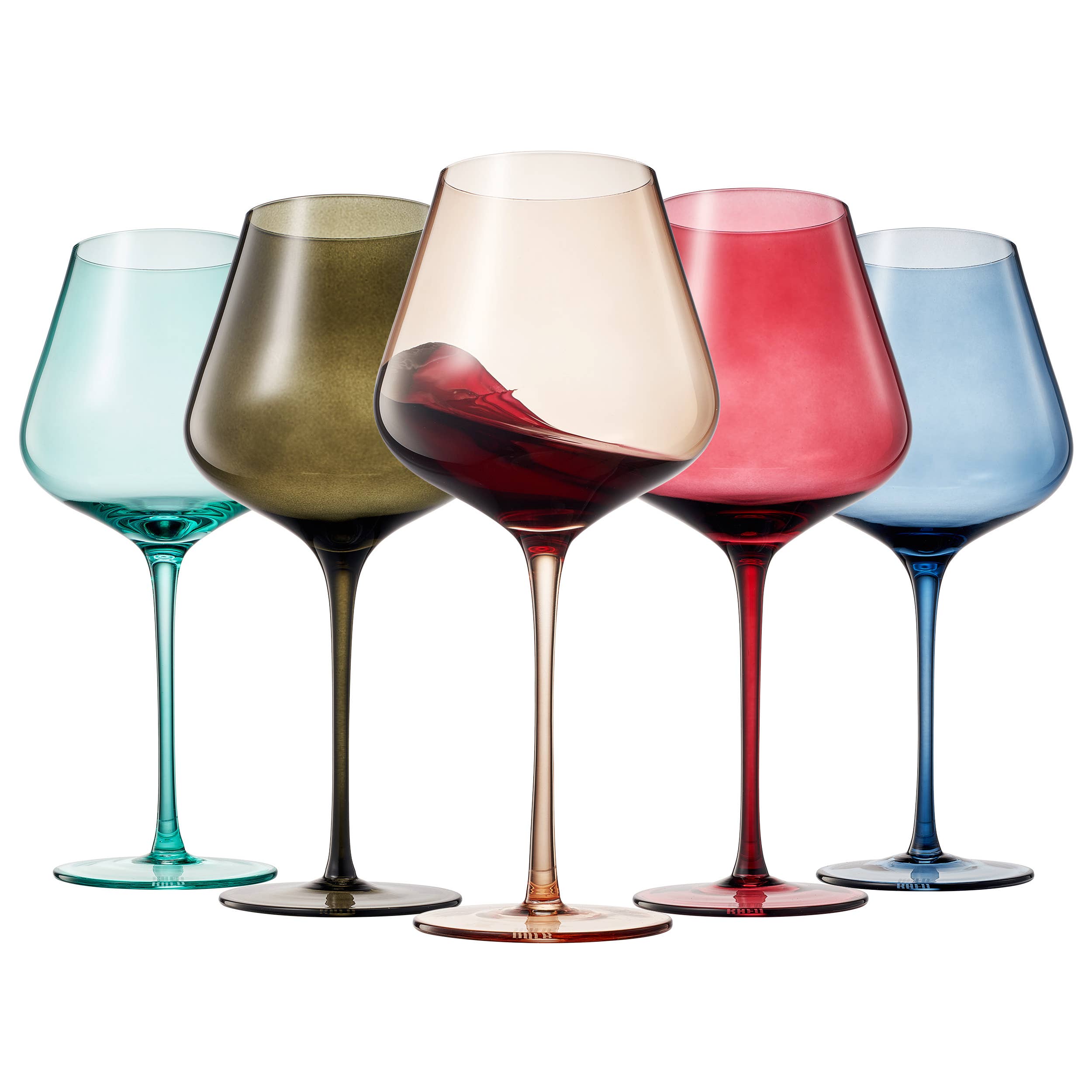 Colors of Rome, Italy, City Wine Glassware | Set of 5, 20 OZ